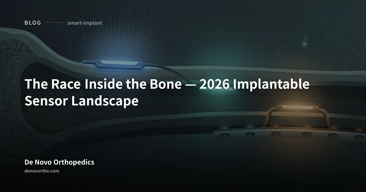 The Race Inside the Bone — 2026 Implantable Sensor Landscape | De Novo ...