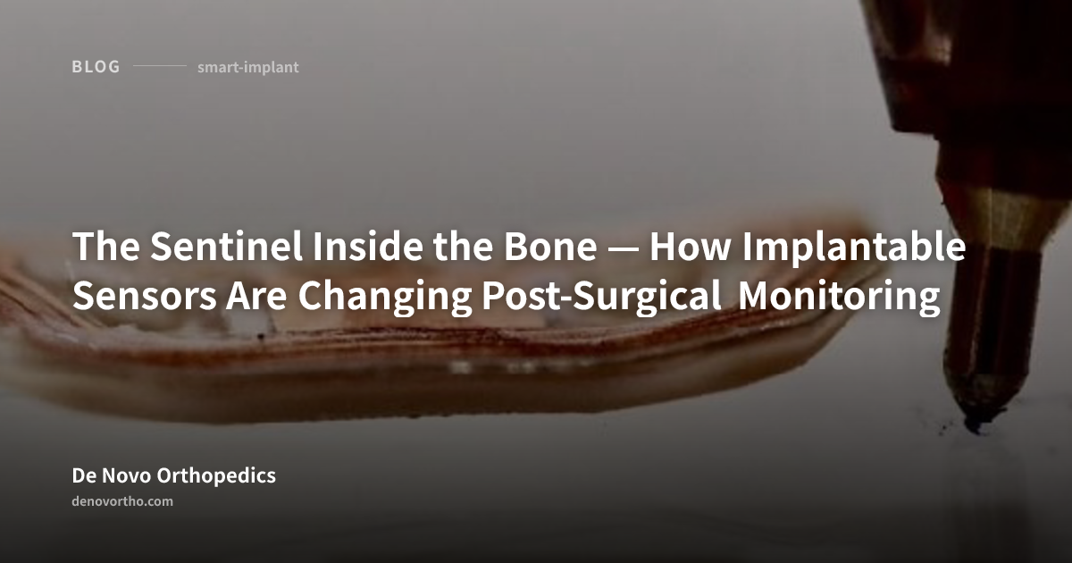 The Sentinel Inside the Bone — How Implantable Sensors Are Changing ...
