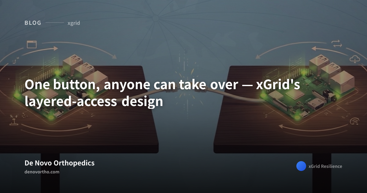 One button, anyone can take over — xGrid's layered-access design | De ...